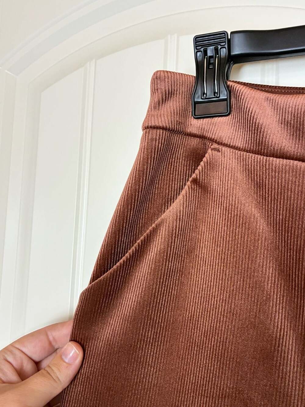 EXPRESS Brown Corduroy High Waisted Flare Leg Pants NWT - Picture 4 of 6